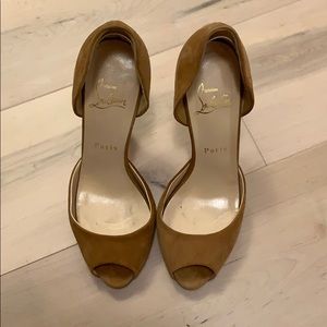 Christian Louboutin suede heels